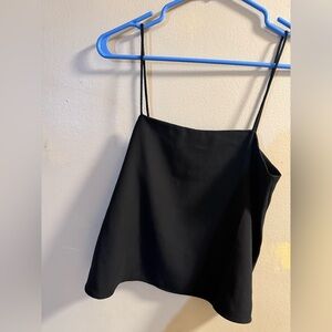Club Monaco Elyne Crop Camisole in Noir